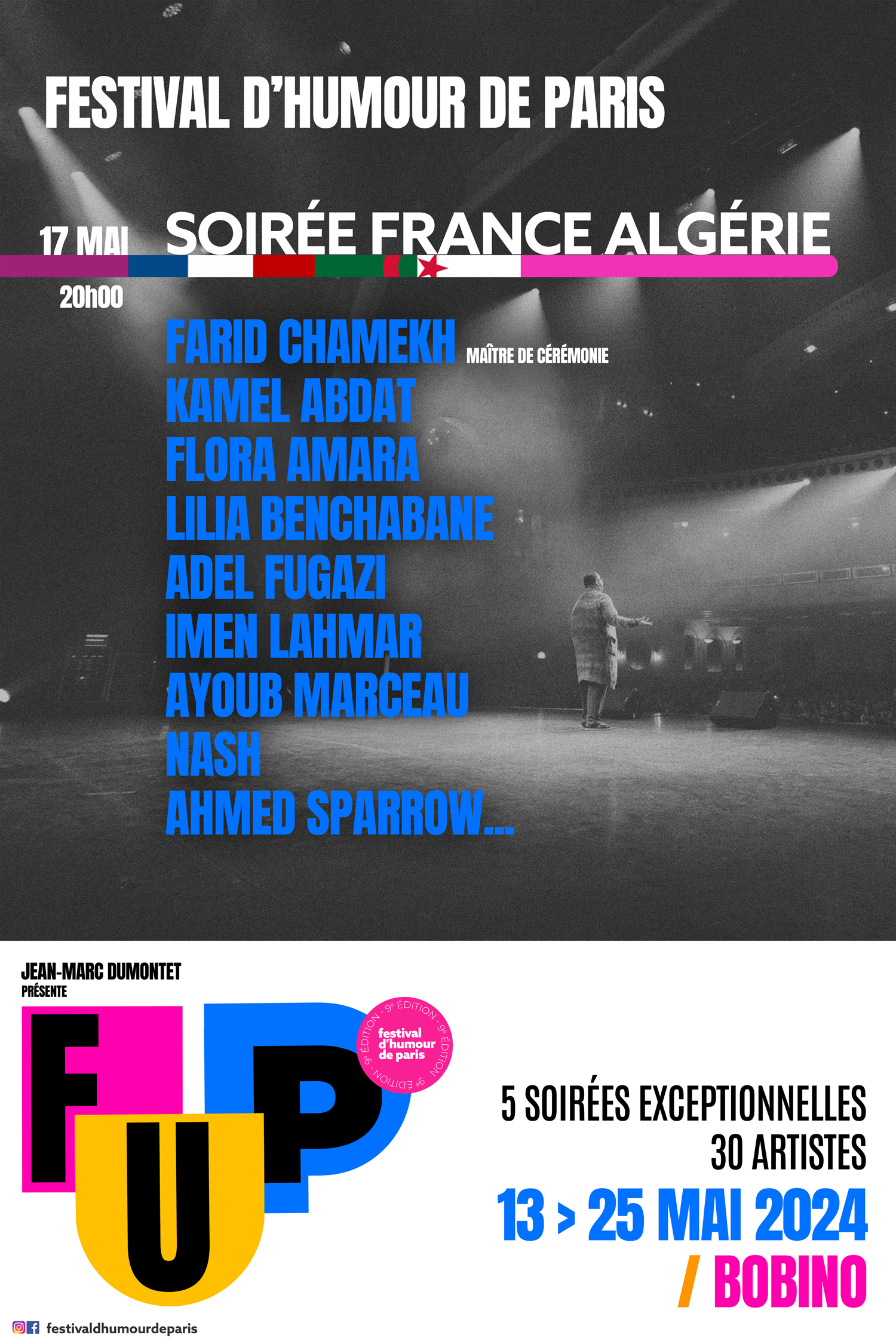 Soirée France-Algérie - Festival d'Humour de Paris FUP